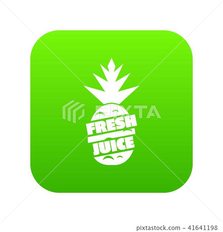 Fresh exotic juice icon green vector Fresh exotic juice icon green vector 41641198