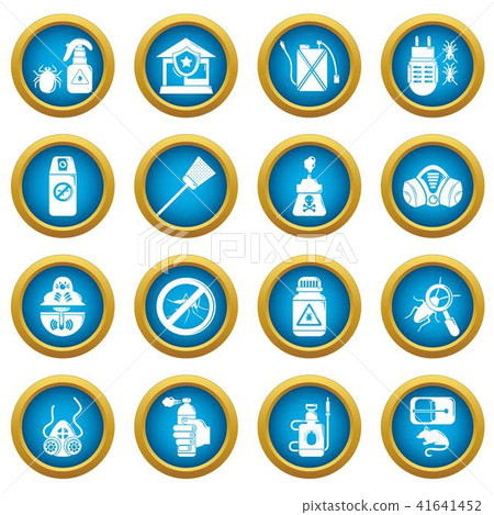 Pest control tools icons set, simple style Pest control tools icons set, simple style 41641452