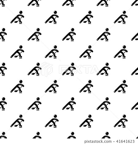 Hockey player pattern vector seamless 41641623