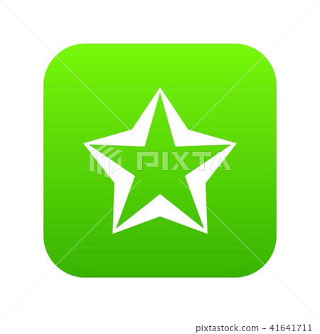 Star icon digital green 41641711