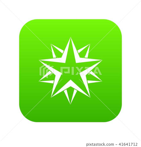 Star icon digital green 41641712