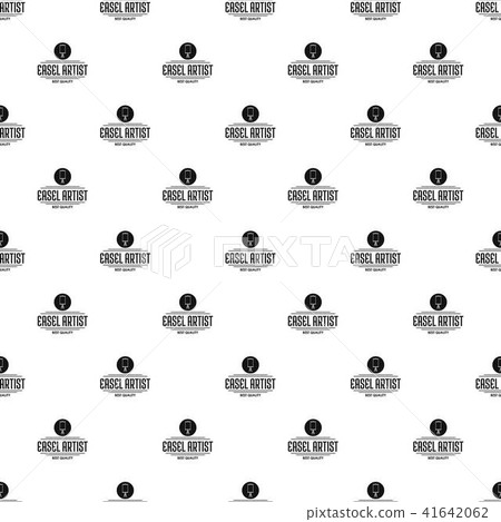 Easel artist pattern vector seamless Easel artist pattern vector seamless 41642062