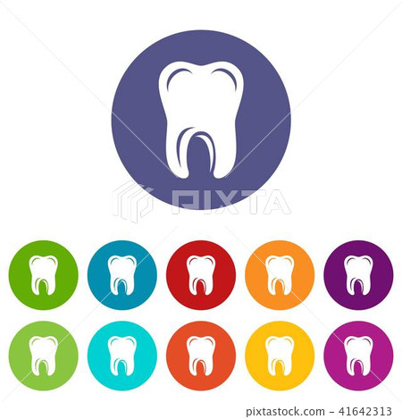 Single tooth icon, simple style - Stock Illustration [41642313] - PIXTA