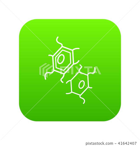Bird flu virus icon green vector Bird flu virus icon green vector 41642407