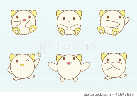 Set of cute baby animals, Sticker collection 41642636