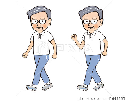 老人走路 老人走路 41643365