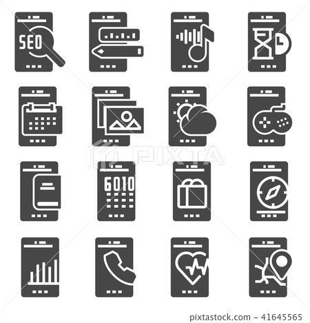 Mobile Apps vector icon 41645565