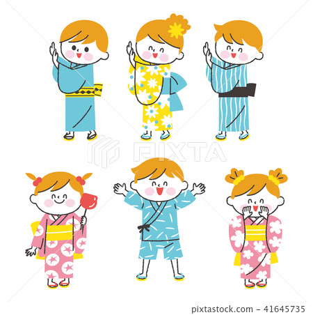 兒童的Yukata Bon Odori 41645735