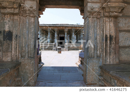 Entrance gate of Basadi Halli jain temple complex Entrance gate of Basadi Halli jain temple complex 41646275