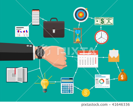 Control, business planning and time management. 41646336