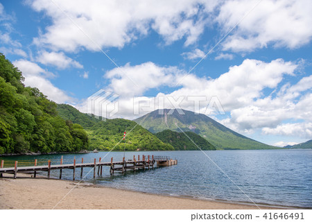 Oku Nikko Chuzenji Lake View from the Senjuigahama Beach Mt. 41646491