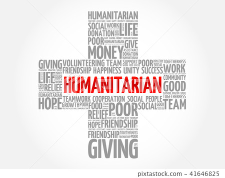 Humanitarian word cloud collage Humanitarian word cloud collage 41646825