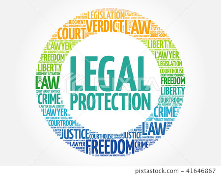 Legal Protection word cloud Legal Protection word cloud 41646867