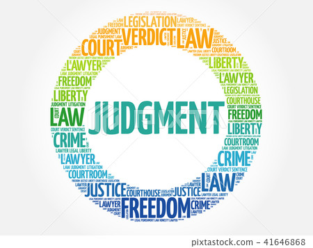 Judgement word cloud Judgement word cloud 41646868