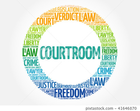 Courtroom word cloud Courtroom word cloud 41646870