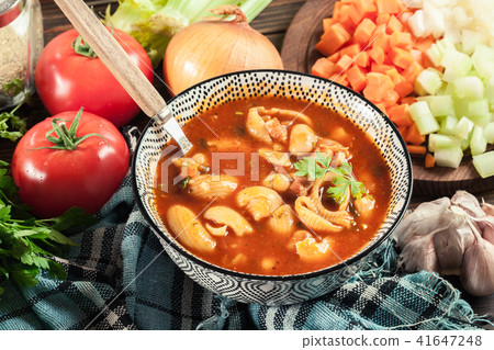 Pasta e fagioli - pasta and beans soup 41647248