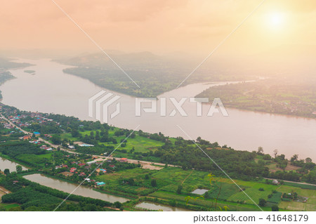 Beautiful landscape in view from skywalk 41648179