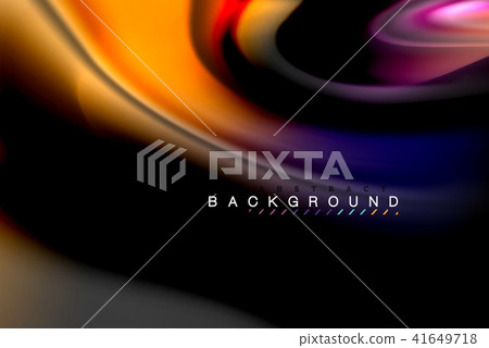 Fluid liquid colors design, colorful marble or plastic wavy texture background, glowing multicolored Fluid liquid colors design, colorful marble or plastic wavy texture background, glowing multicolored 41649718