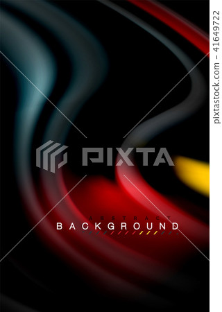 Fluid liquid colors design, colorful marble or plastic wavy texture background, glowing multicolored Fluid liquid colors design, colorful marble or plastic wavy texture background, glowing multicolored 41649722