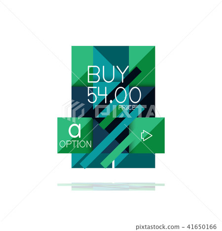 Square option infographic banner. Data and information visualization, geometric design 41650166