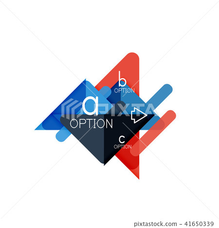 Triangle data visualization design, option infographic layout 41650339