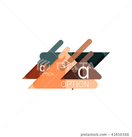 Triangle data visualization design, option infographic layout 41650388