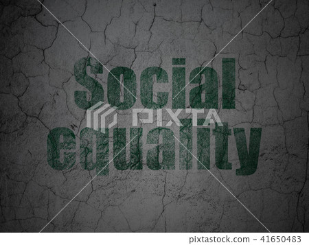 Politics concept: Social Equality on grunge wall background Politics concept: Social Equality on grunge wall background 41650483