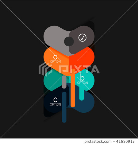 Flat design geometric infographics, arrow shape vector sticker or label, price tags, offer promotion Flat design geometric infographics, arrow shape vector sticker or label, price tags, offer promotion 41650912