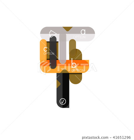 Abstract lines geometric infographic layoutAbstract lines geometric infographic layout, data 41651296