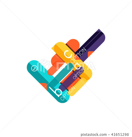 Abstract lines geometric infographic layoutAbstract lines geometric infographic layout, data 41651298