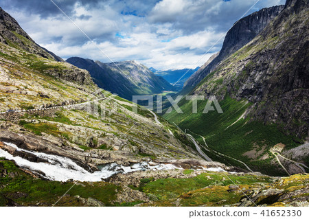 Norway troll road, mountain route of Trollstigen 41652330