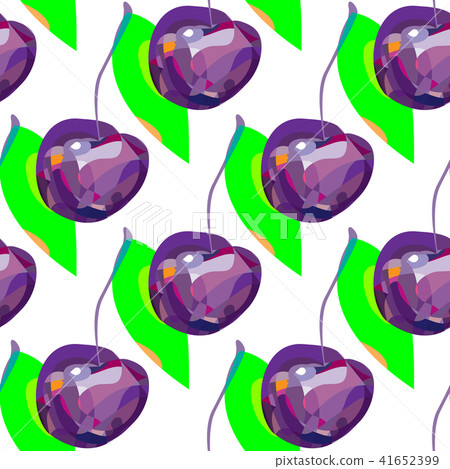 Cute cherry seamless pattern Cute cherry seamless pattern 41652399