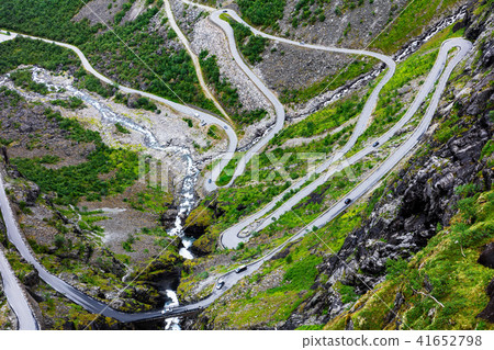 Norway troll road, mountain route 41652798