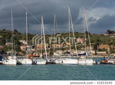 Sailboats in the Gulf of La Spezia - Italy Sailboats in the Gulf of La Spezia - Italy 41653040