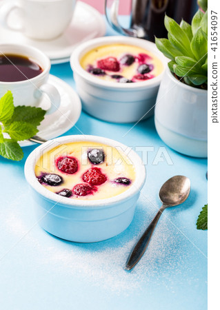 Traditional french sweet fruit dessert clafoutis Traditional french sweet fruit dessert clafoutis 41654097