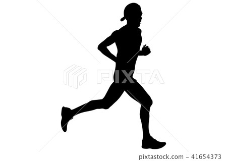 athlete runner in cap athlete runner in cap 41654373