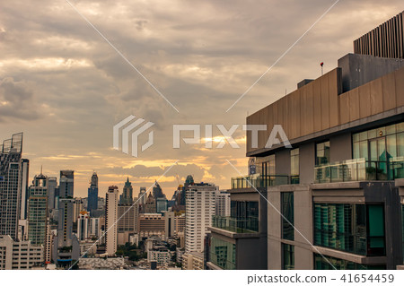 日落日落建築大城市商業工作城市形象 日落日落建築大城市商業工作城市形象 41654459
