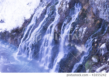 White mustache falls Winter White mustache falls Winter 41655242