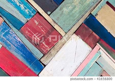 Old various color of wood panel texture background 41656800