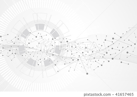Big data visualization. Artificial Intelligence and Machine Learning Concept. Graphic abstract 41657465