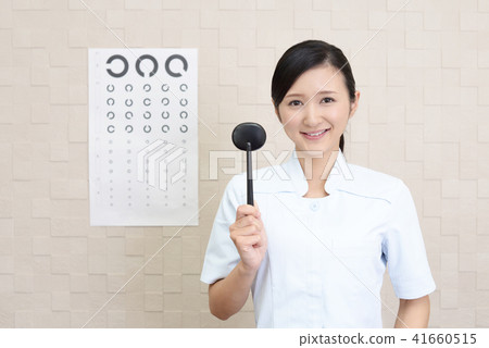 A nurse with an eye shield A nurse with an eye shield 41660515