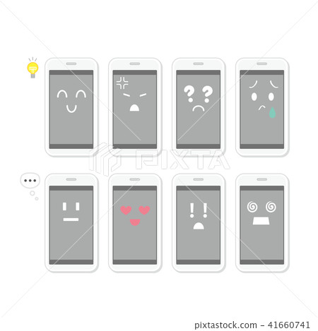 Smartphone character feelings various 41660741