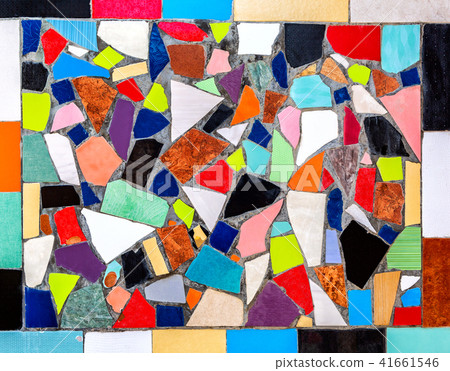 Abstract multicolored ceramic mosaic texture Abstract multicolored ceramic mosaic texture 41661546