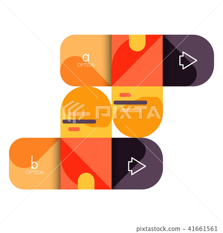 Infographics option and step by step in rounded squares, element of chart, graph, diagram with Infographics option and step by step in rounded squares, element of chart, graph, diagram with 41661561