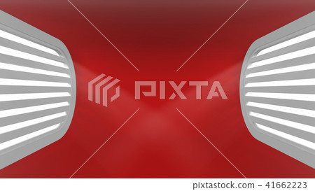 Ultra modern conceptual empty interior with light rays from the windows for your objects. 3d 41662223