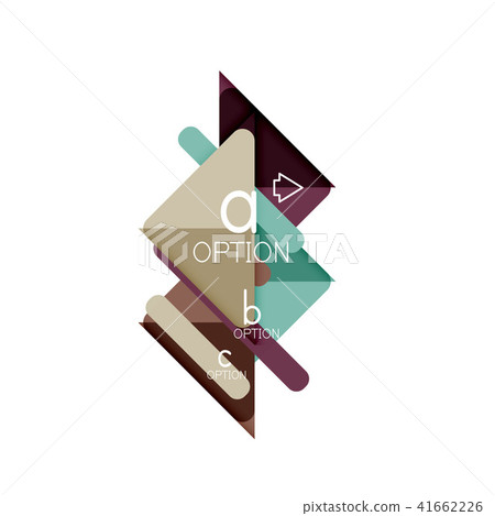 Triangle data visualization design, option infographic layout 41662226