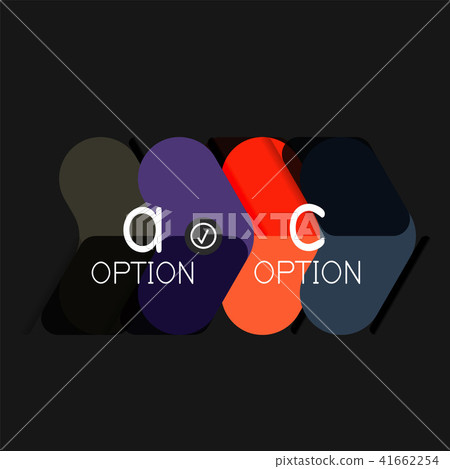 Flat design geometric infographics, arrow shape vector sticker or label, price tags, offer promotion Flat design geometric infographics, arrow shape vector sticker or label, price tags, offer promotion 41662254