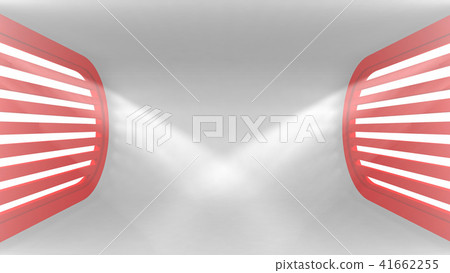 Ultra modern conceptual empty interior with light rays from the windows for your objects. 3d Ultra modern conceptual empty interior with light rays from the windows for your objects. 3d 41662255