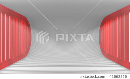 Ultra modern conceptual empty interior with light rays from the windows for your objects. 3d Ultra modern conceptual empty interior with light rays from the windows for your objects. 3d 41662256