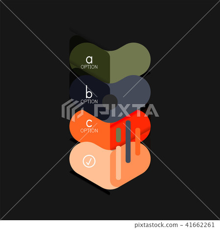Flat design geometric infographics, arrow shape vector sticker or label, price tags, offer promotion Flat design geometric infographics, arrow shape vector sticker or label, price tags, offer promotion 41662261